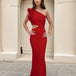 Cassia Maxi Dress Red Front