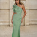 Cassia Maxi Dress Sage Front