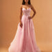 Celina Tulle Corset Gown Soft Pink front