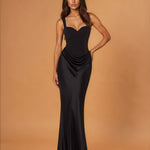 Charlie Corset Gown Black FRONT