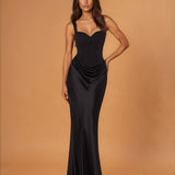 Charlie Corset Gown Black FRONT