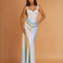 Charlie Corset Gown Dusty Blue FRONT