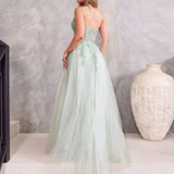 Clara Tulle Gown - Sage