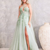 Clara Tulle Gown - Sage