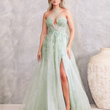 Clara Tulle Gown - Sage