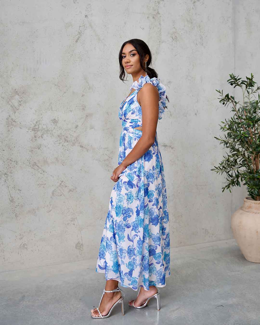 cleo floral maxi dress For Love & Lemons Cleo Floral Maxi Dress CD1653B-H017