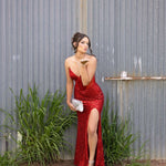 Rita Sequin Corset Gown - Red - Customer  Picture 