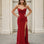 Darlia Glitter Corset Fitted Gown Formal Red