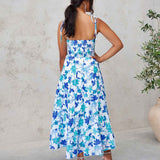 Dominique Maxi Dress - Blue Floral