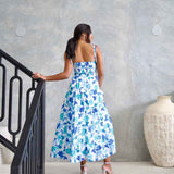 Dominique Maxi Dress - Blue Floral