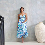 Dominique Maxi Dress - Blue Floral