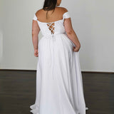 Belle Scuba Gown - White