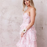 Esme Ruffle Gown - Pink