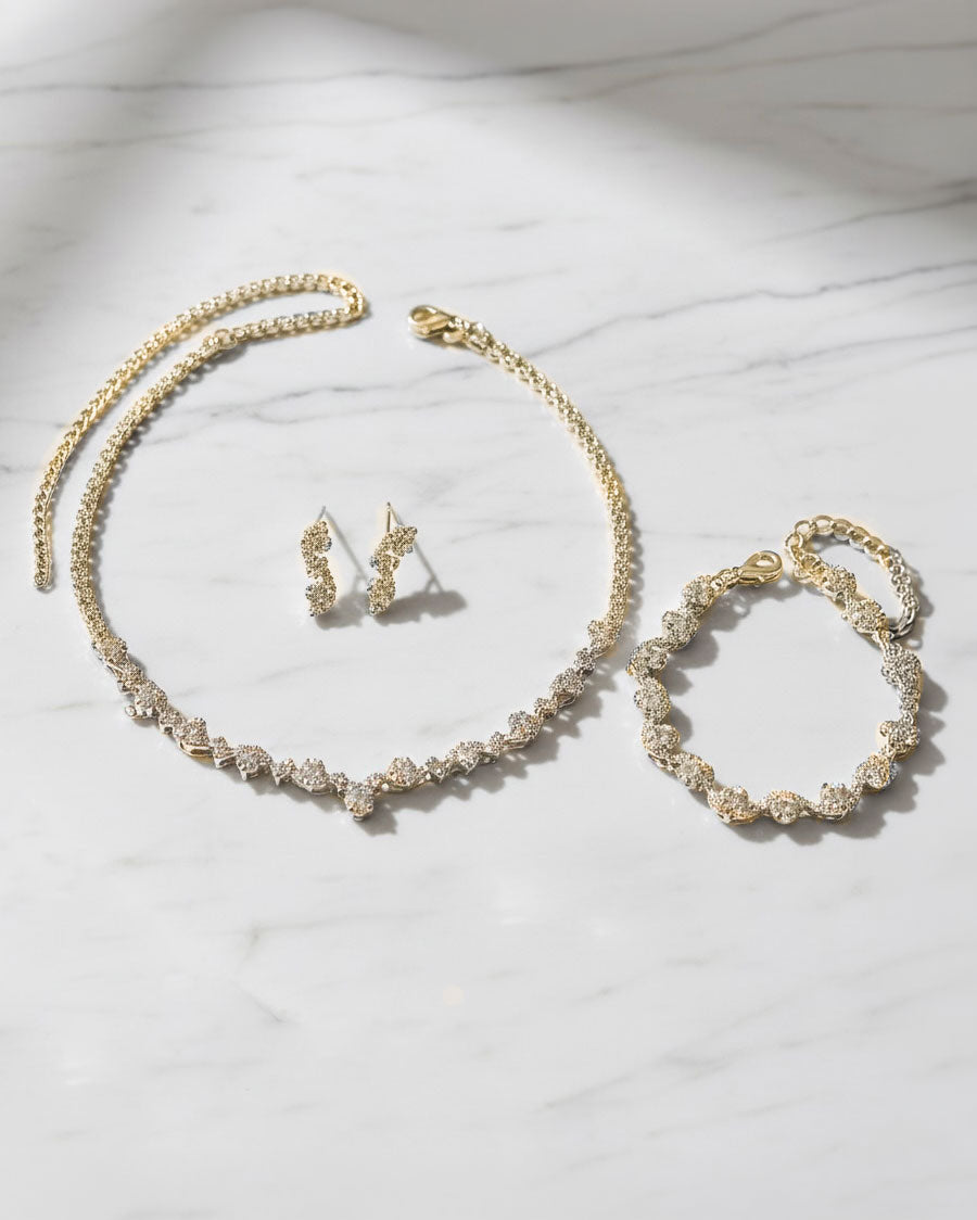 Essence 3 Piece Jewellery Set Gold