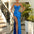 Eleanor Strapless Satin Gown - Blue