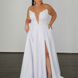 Belle Scuba Gown - White
