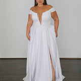Belle Scuba Gown - White