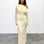 Ginnie Knit Long Sleeve Maxi Dress Cream