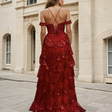 Suki Corset Layered Gown - Red