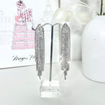 Adela Diamond Earrings - Silver