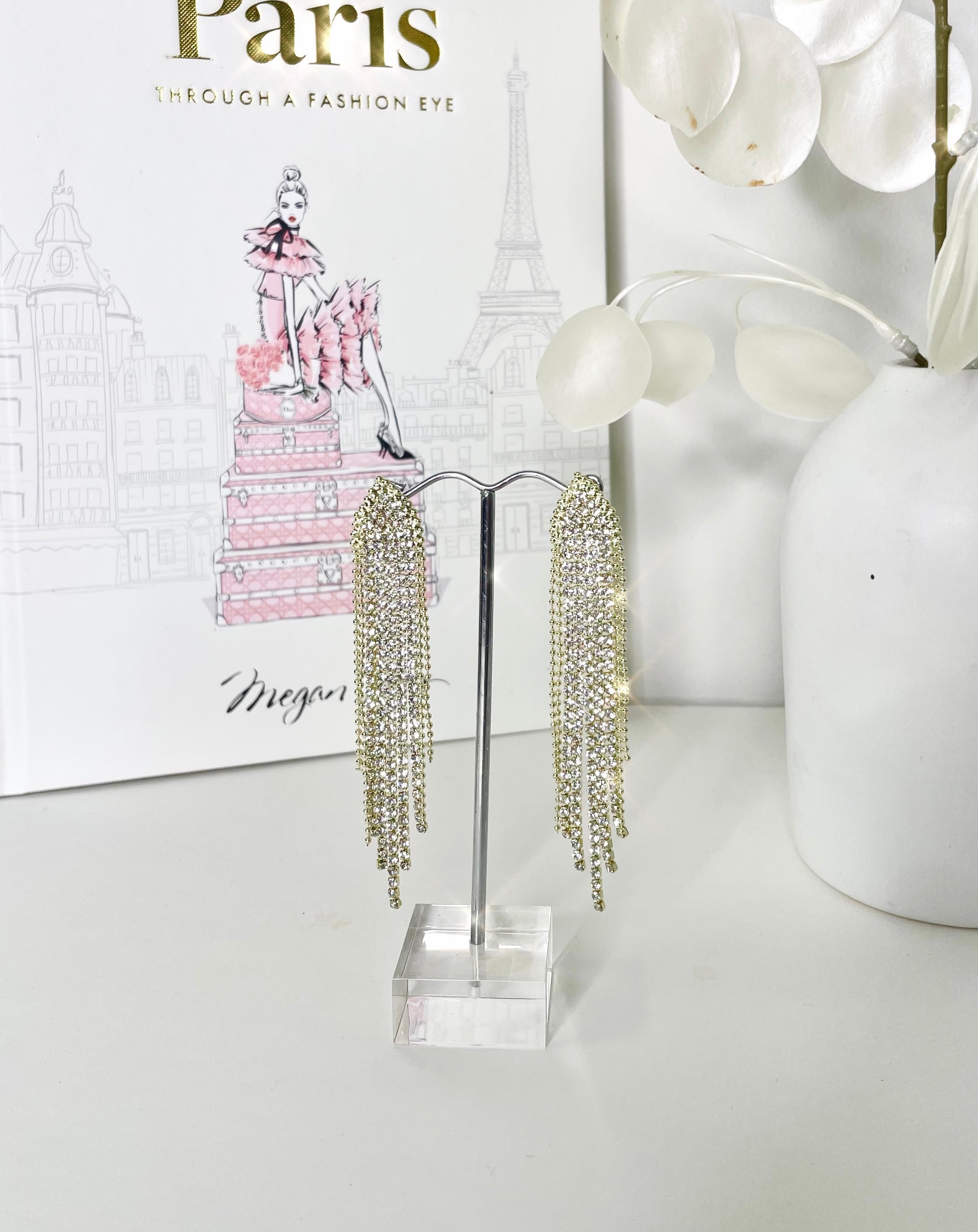 Adela Diamond Earrings - Gold