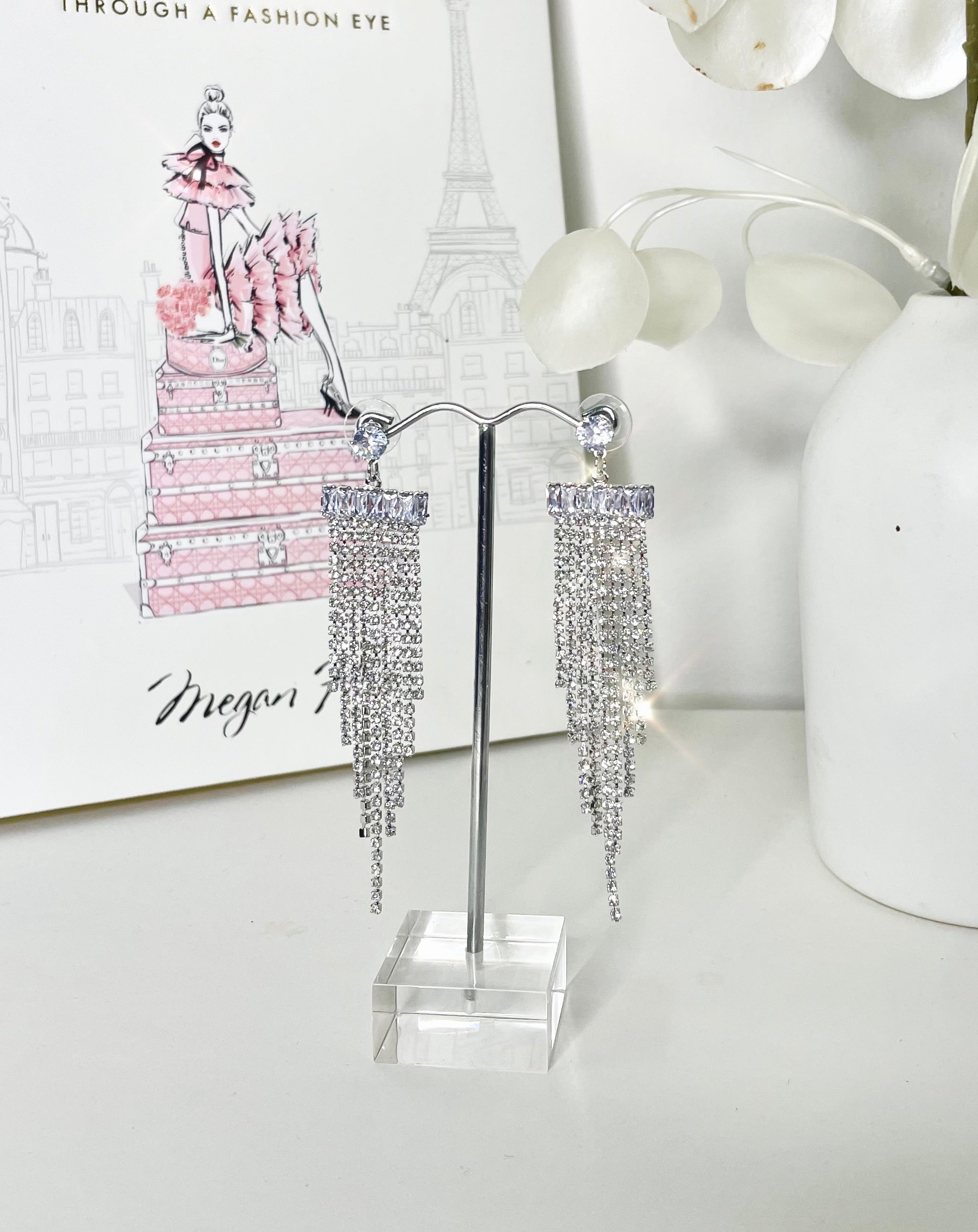 Barbara Diamond Earrings - Silver