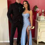 customer picture darlia corset gown pale blue