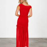 Juniper Maxi Dress Red back