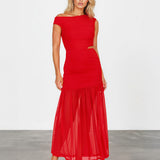 Juniper Maxi Dress Red front