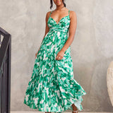 Verona Maxi Print Dress - Green