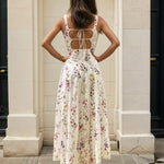Magnolia One Shoulder Mini Dress Pink Floral Back