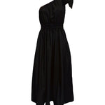 Angelina One Shoulder Maxi Dress - Black