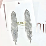 Adela Diamond Earrings - Silver