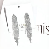 Adela Diamond Earrings - Silver