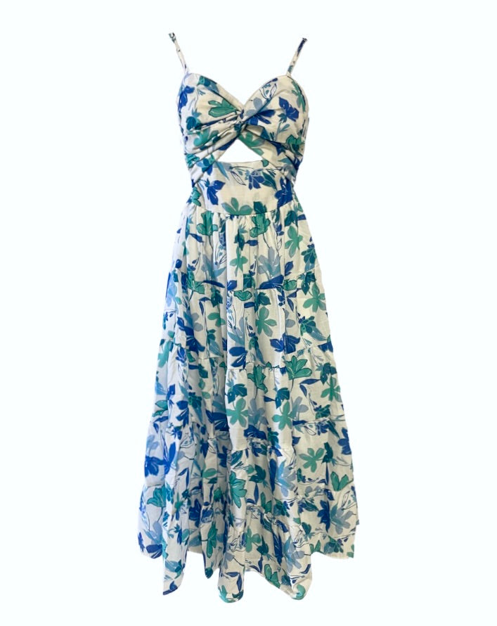 Dominique Maxi Dress - Blue Floral