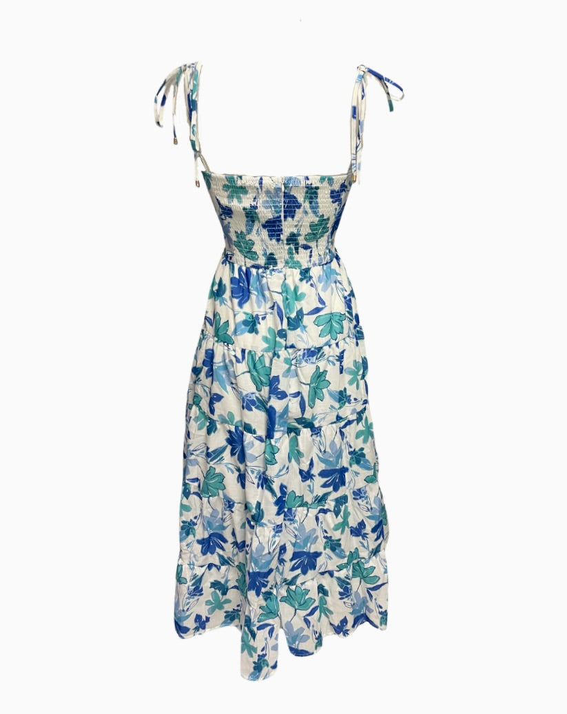 Dominique Maxi Dress - Blue Floral