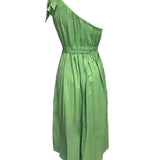 Angelina One Shoulder Maxi Dress - Green