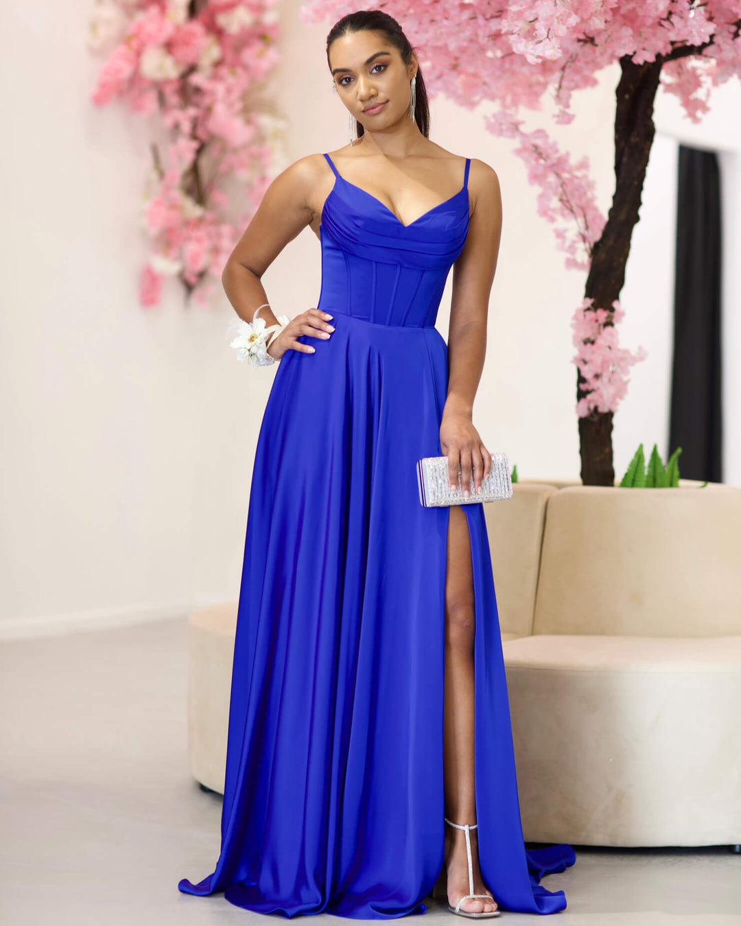 Natalia Corset Maxi Gown (Blue) main image 0