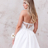 Antonella Strapless Corset Gown - Off White