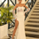 Brigitte Strapless Lace Gown - White