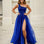 nerise royal ball gown one shoulder formal dress front