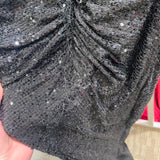 Dalette Sequin Corset Gown - Black [SAMPLE]