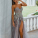 Delilah Beaded Gown Lilac Multi front