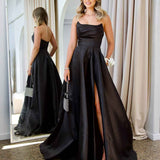 Paola Strapless Gown - Black