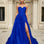 Paula Corset Tulle Ball Gown Cobalt Front