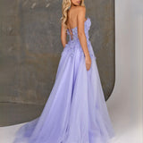 Paula Corset Tulle Ball Gown - Lilac