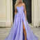 Paula Corset Tulle Ball Gown Lilac Front