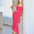 Phoebe Midi Dress - Hot Pink