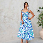 Dominique Maxi Dress - Blue Floral