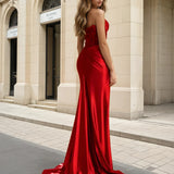 Pixie Corset Lace Gown - Red